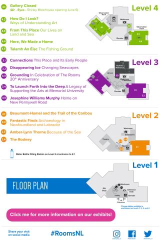 Floor plan of The Rooms